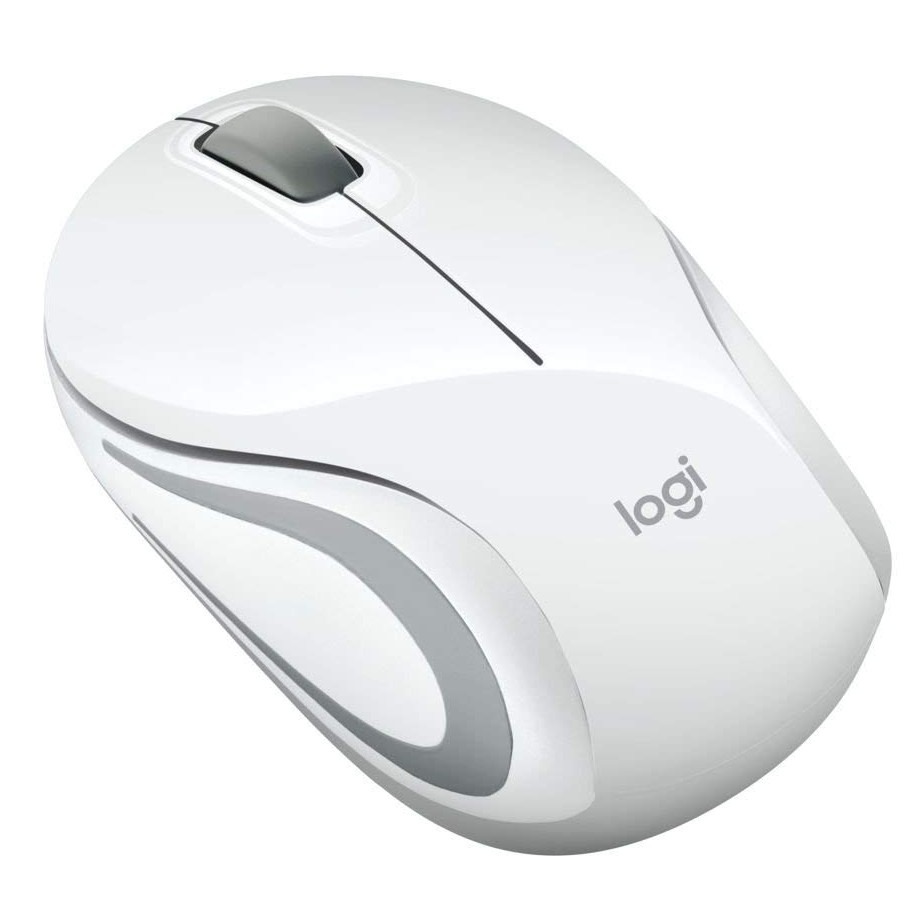 Logitech M187 Wireless Ultra Portable Mouse White Tech Arc