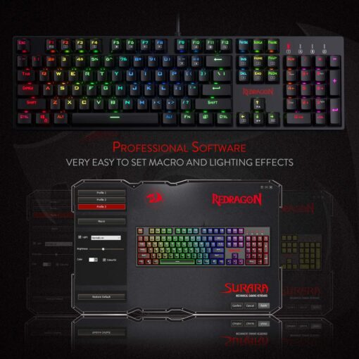 Redragon K582 SURARA RGB Mechanical Gaming Keyboard - Image 6