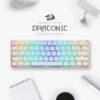 Redragon K530 Draconic 60% Compact RGB Wireless Mechanical Keyboard - White - Image 3