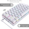 Redragon K530 Draconic 60% Compact RGB Wireless Mechanical Keyboard - White - Image 6