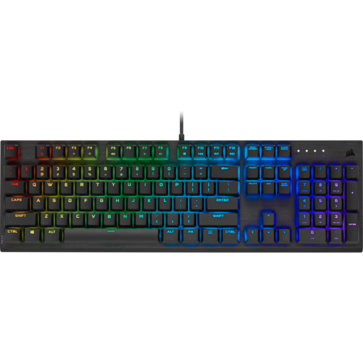 Corsair K60 RGB Pro Mechanical Gaming Keyboard - CHERRY VIOLA - Black