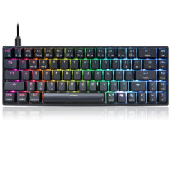 Skyloong GK68 Black Tri-mode Wireless RGB Mechanical Keyboard