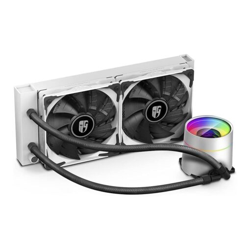 DeepCool CASTLE 240EX ARGB WH ARGB Liquid CPU Cooler - White - Image 2