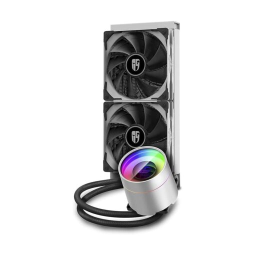 DeepCool CASTLE 240EX ARGB WH ARGB Liquid CPU Cooler - White - Image 5