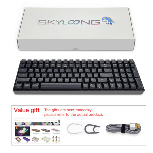 Skyloong GK96 Black Tri-mode Wireless RGB Mechanical Keyboard