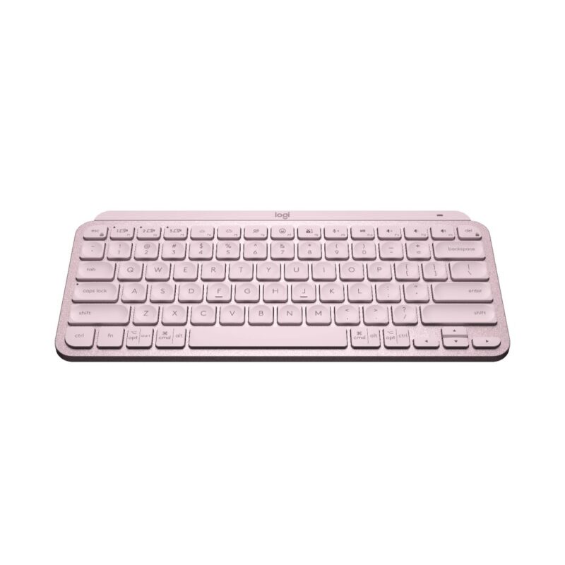 Logitech MX Keys Mini Minimalist Wireless Illuminated Keyboard - Pink ...