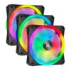 Corsair iCUE QL120 RGB 120mm PWM Triple Fan with Lighting Node CORE - Image 2