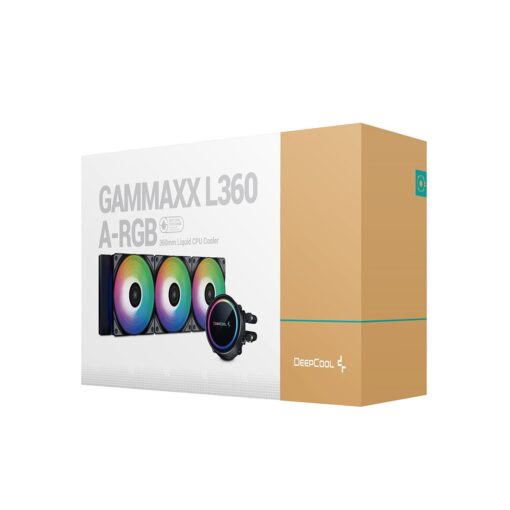 DeepCool GAMMAXX L360 ARGB 360mm AIO Liquid CPU Cooler - Black - Image 9