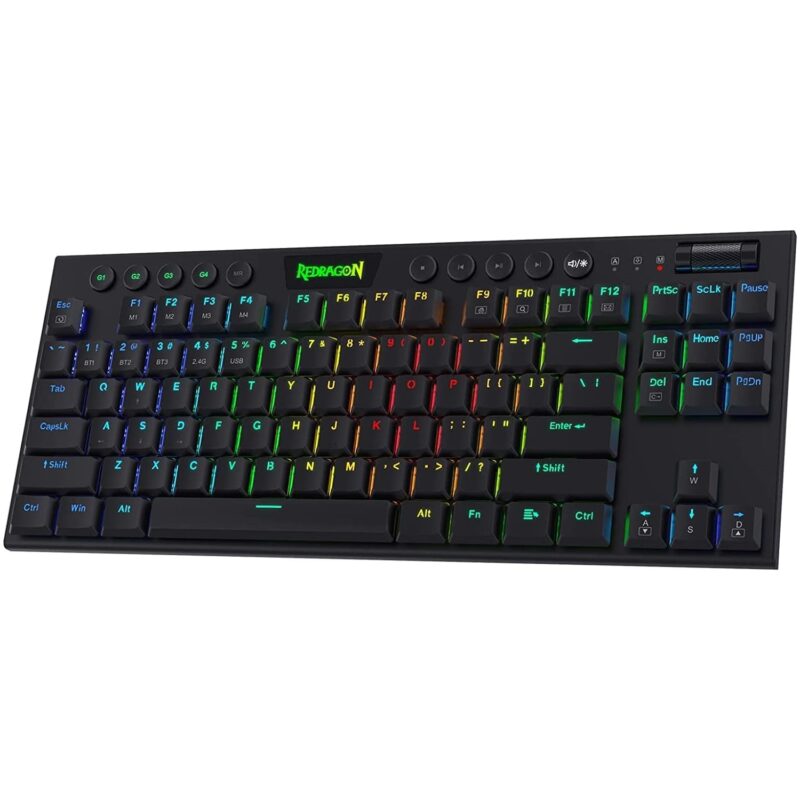 Redragon HORUS TKL K621 Wireless RGB Mechanical Gaming Keyboard - Black ...