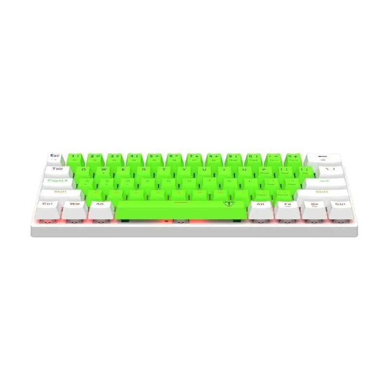 T-DAGGER Arena T-TGK321 Mechanical Gaming Keyboard-Green/White - Tech Arc