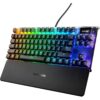 SteelSeries Apex Pro TKL Wireless 2023 Ed. - World's Fastest Mechanical Gaming Keyboard – Adjustable Actuation – Esports Tenkeyless – OLED Screen – PBT Keycaps – Bluetooth 5.0 – 2.4GHz – USB-C
