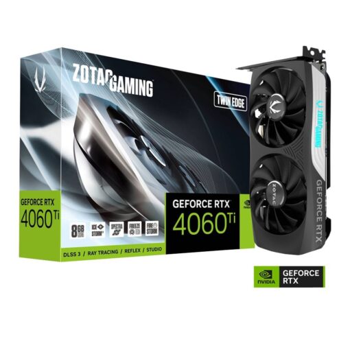 Zotac NVIDIA GeForce RTX 4060 Ti Twin Edge Dual Fan 8GB GDDR6 Graphics Card