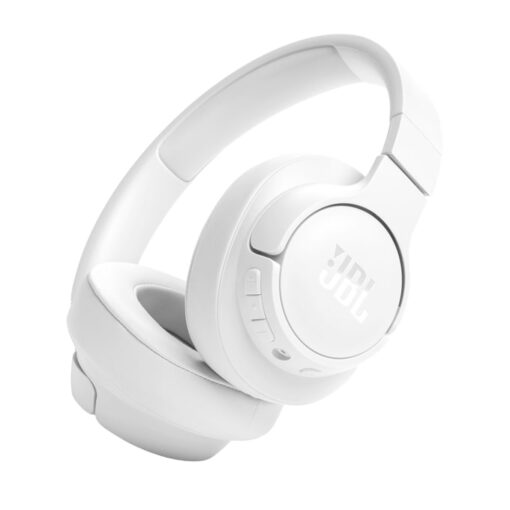 JBL Tune 720BT Wireless Over-Ear Headphones, Pure Bass Sound, Bluetooth 5.3, 76H Battery - White