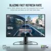 CORSAIR XENEON 32UHD144 32-Inch IPS UHD (3840 x2160), 144Hz Refresh Rate, HDR600 Gaming Monitor - Image 3