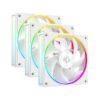 ID-COOLING AF-127-W-TRIO 120mm Case Fan ARGB CPU Air Cooler White