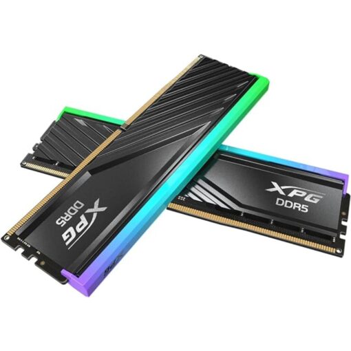 XPG Lancer Blade RGB DDR5 6000MHz CL30 32GB (2x16GB) PC5-48000 RAM 288-Pins UDIMM Desktop Memory Kit Black Heatsink