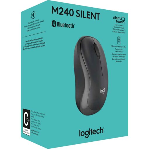 Logitech M240 Silent Wireless Mouse (Graphite) - Image 6