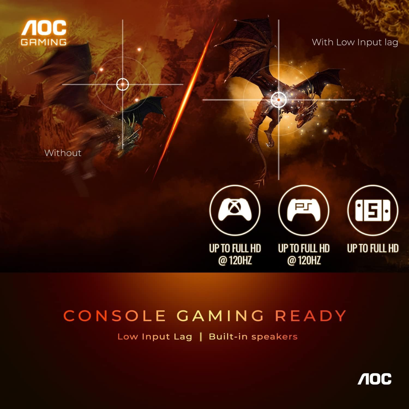 AOC C27G2Z 27 FreeSync Premium Curved Full HD IPS Gaming Monitor