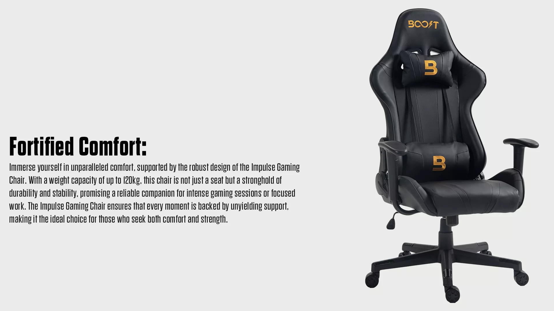 Boost Impulse Gaming Chair Black