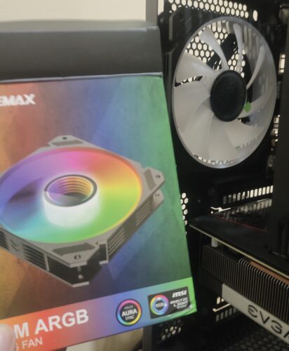 GAMEMAX 2022 FN-12Rainbow-C9-Infinity ARGB 12cm Fan photo review