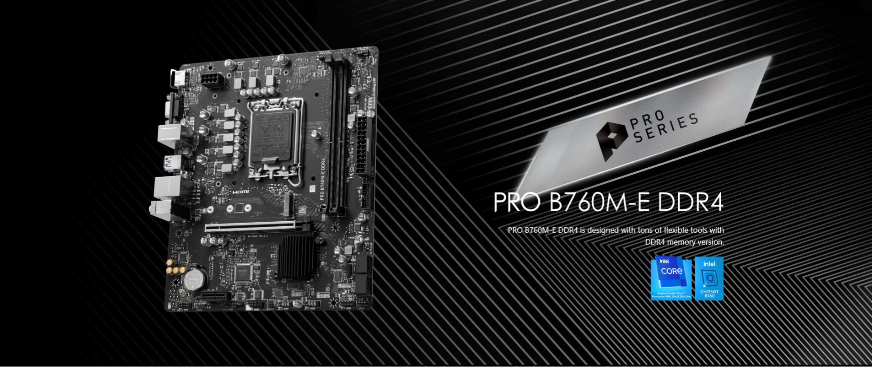 MSI PRO B760M-E DDR4 Motherboard