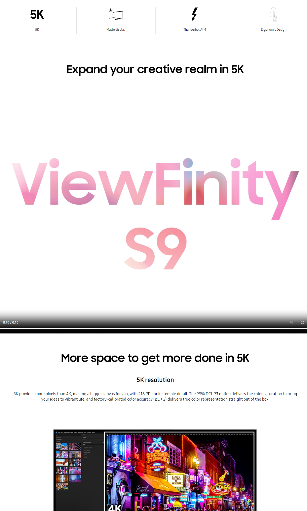Samsung ViewFinity S90PC High Resolution Monitor