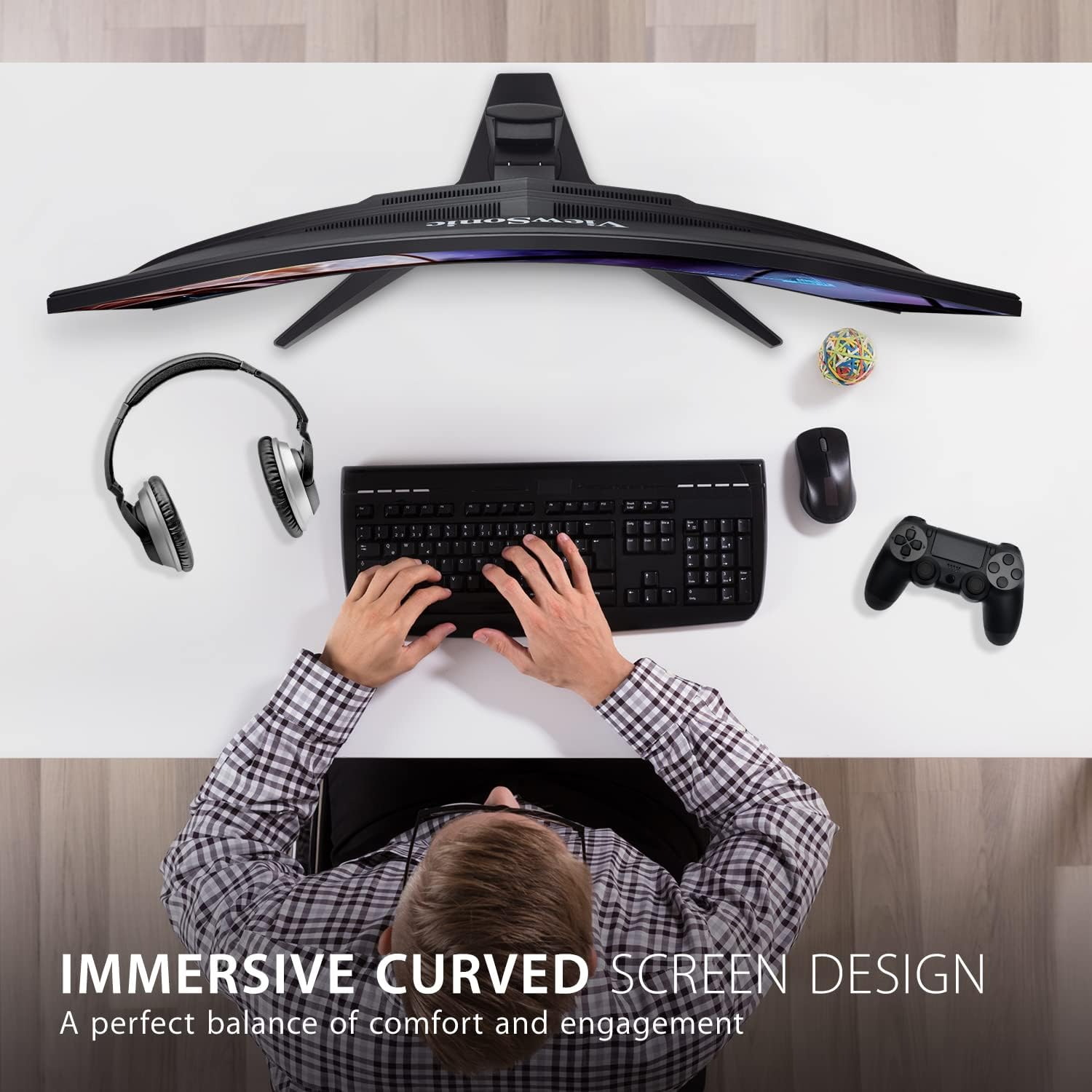 ViewSonic OMNI VX3418-2KPC 34-inch Ultrawide Curved 1440p 144Hz Gaming Monitor