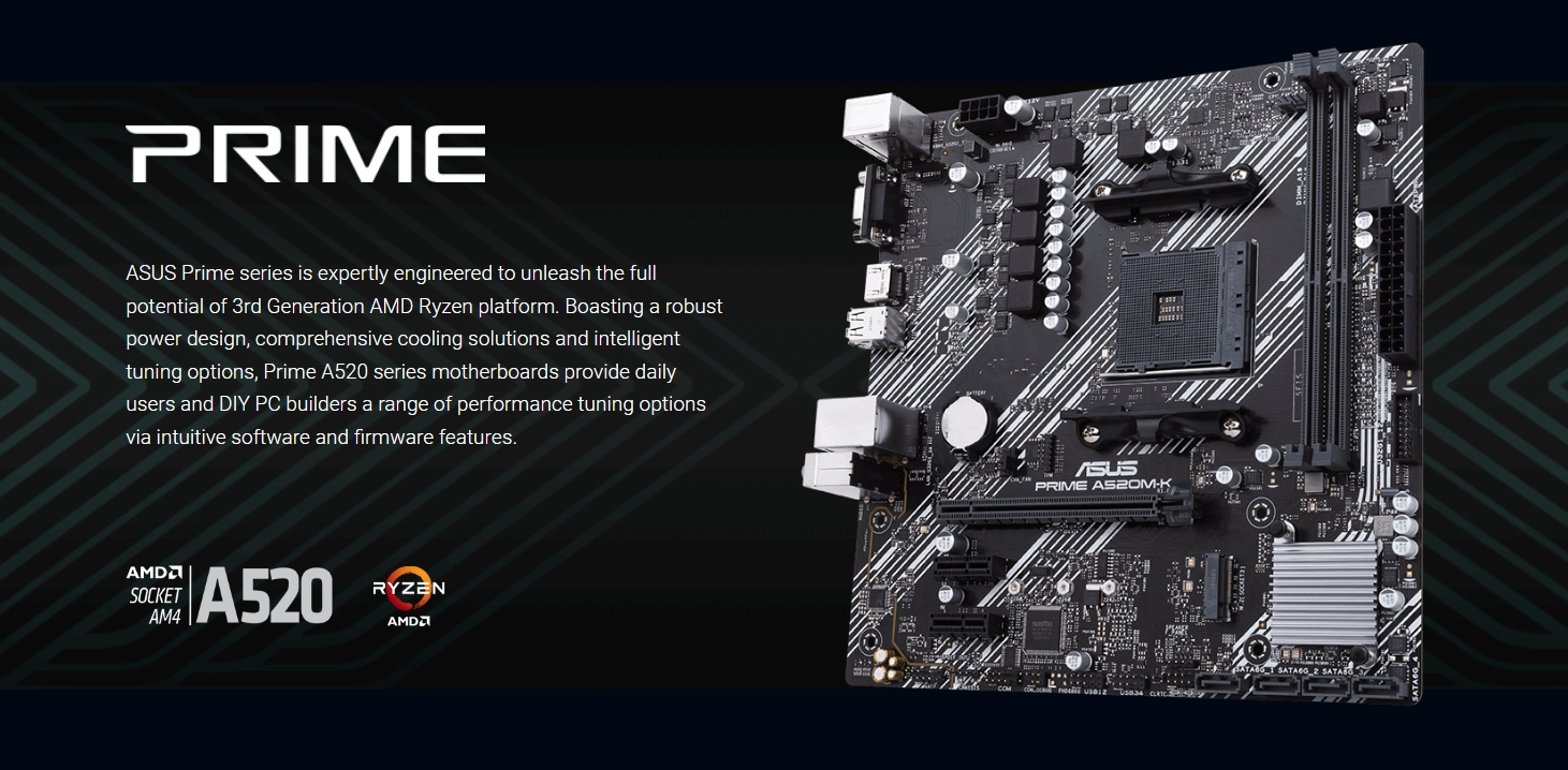ASUS-PRIME-A520M-K-AMD-AM4-3rd-Gen-mATX-Motherboard