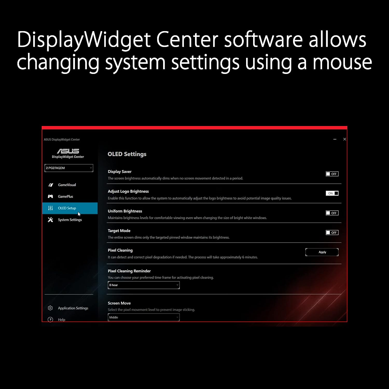 ASUS ROG Swift PG27AQDM 27” 1440p OLED Gaming Monitor
