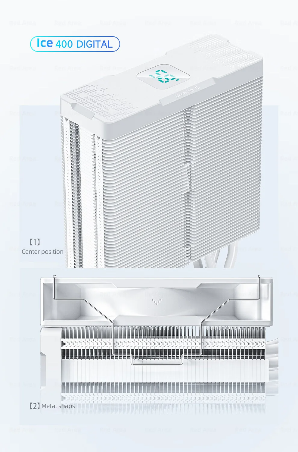 DeepCool-AG400-Digital-White-CPU-Cooler