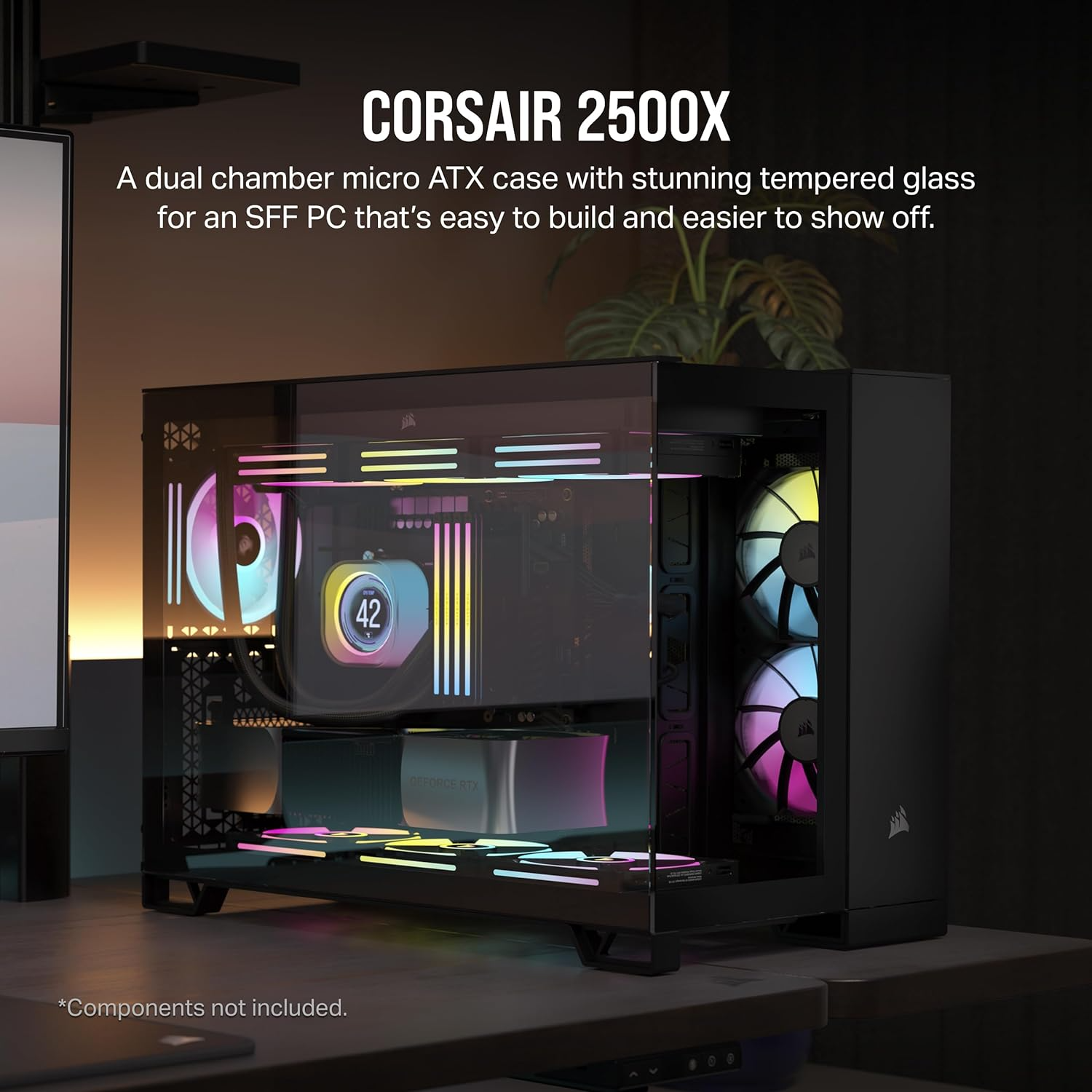CORSAIR-2500X-mATX-Dual-Chamber-PC-Case-Black