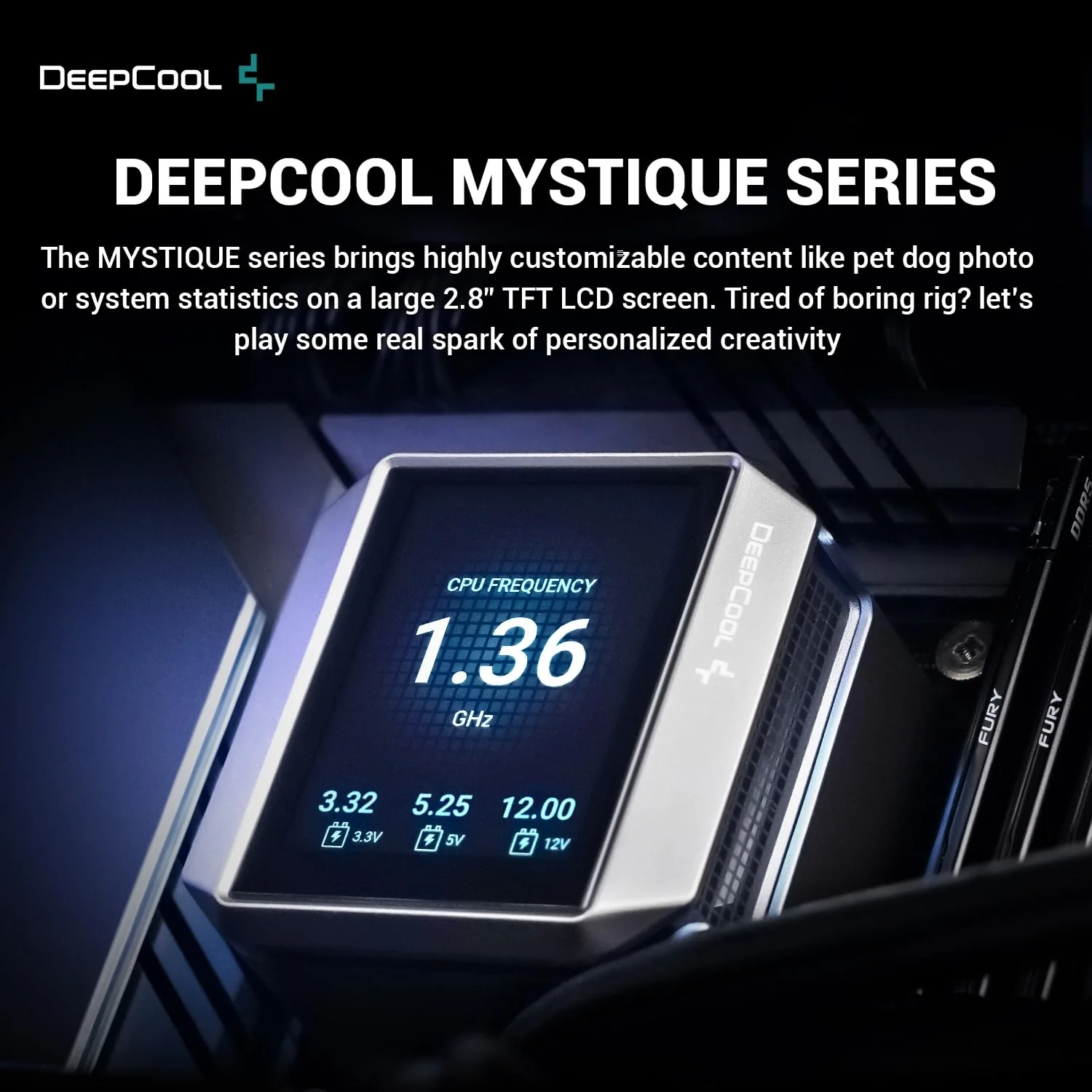 DeepCool-Mystique-360-360mm-AIO-LCD-CPU-Cooler-Liquid