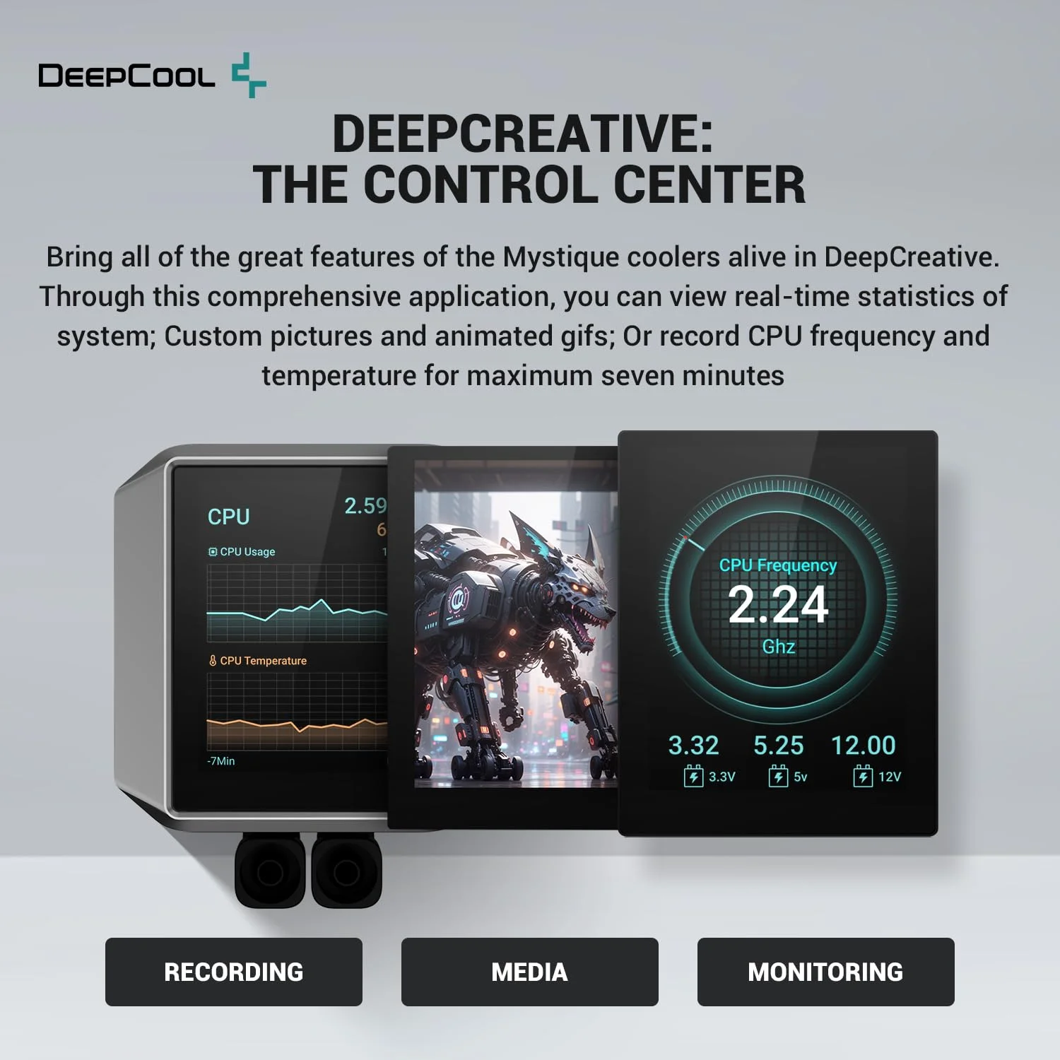 DeepCool-Mystique-360-360mm-AIO-LCD-CPU-Cooler-Liquid