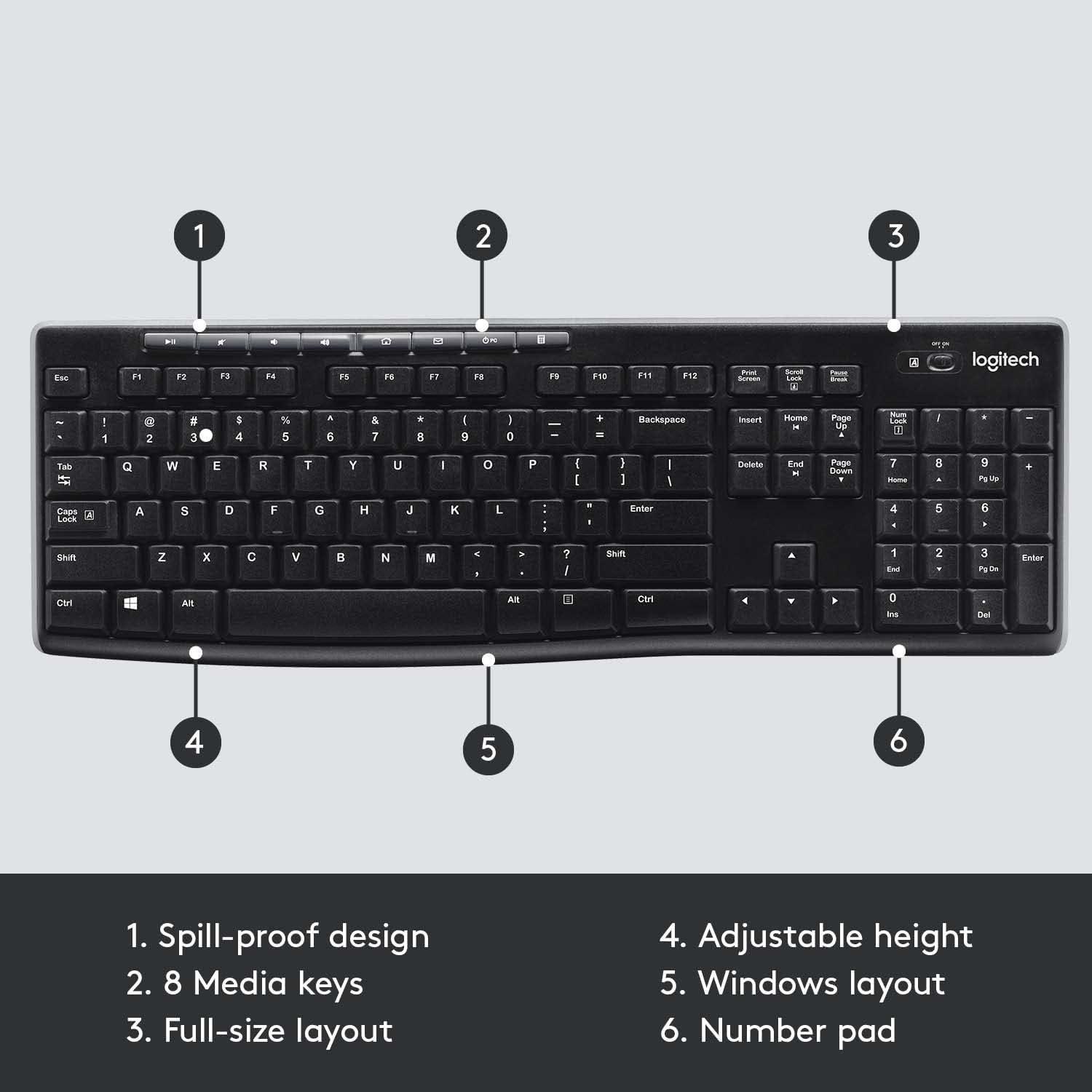 Logitech K270 Wireless Keyboard Price in Pakistan