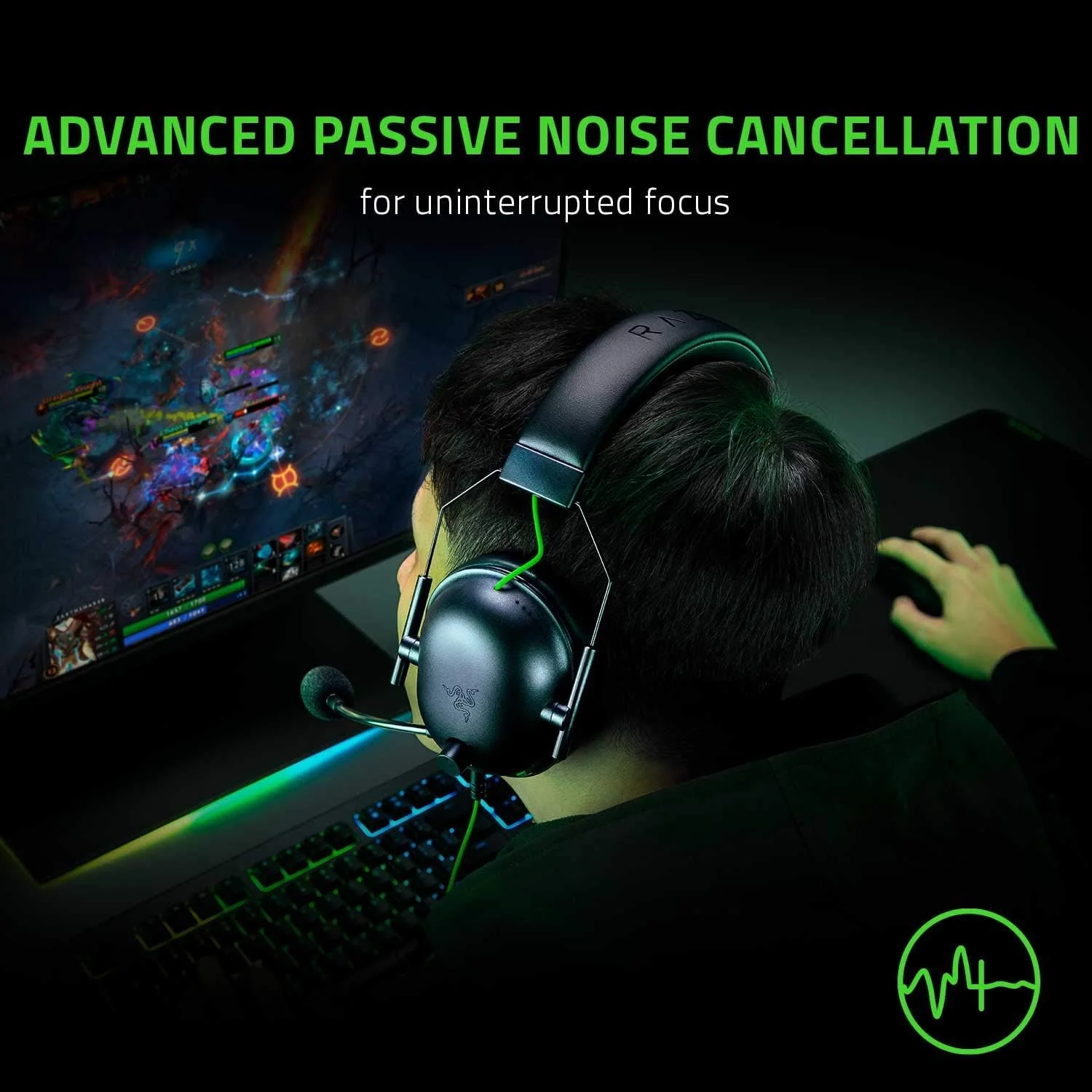 Razer BlackShark V2 X - Black - Wired Esports Headset