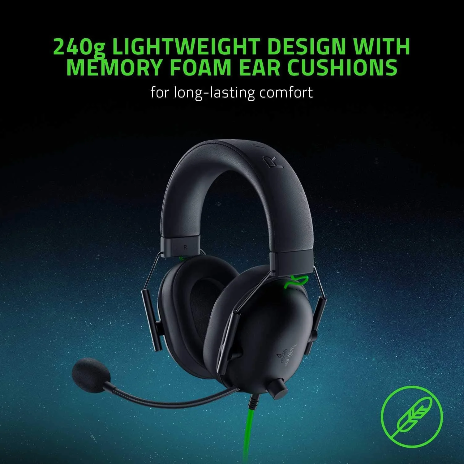 Razer BlackShark V2 X - Black - Wired Esports Headset