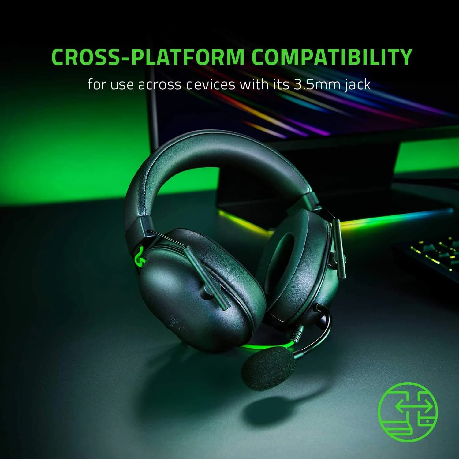 Razer BlackShark V2 X - Black - Wired Esports Headset