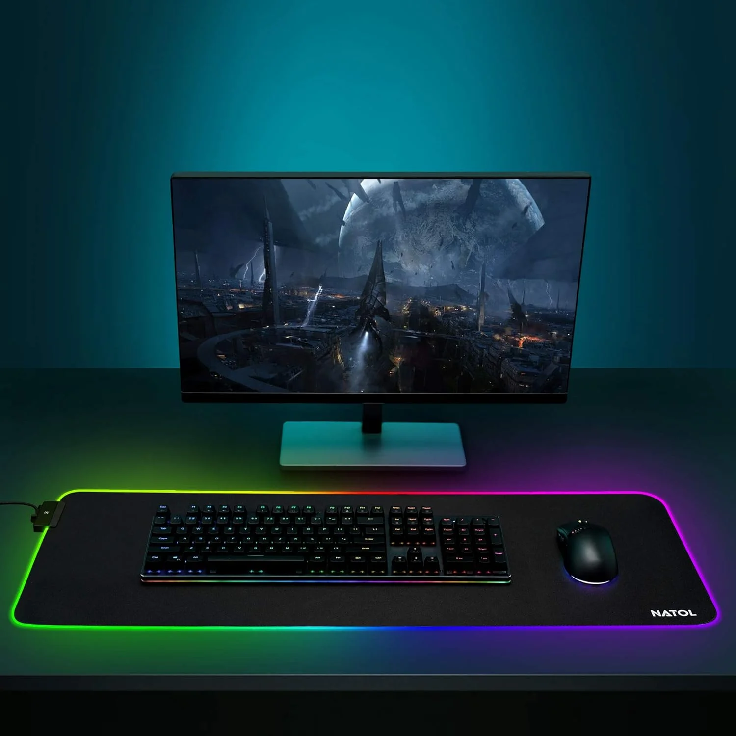 NATOL NT-MP02 RGB Extended Large Gaming Mouse Mat