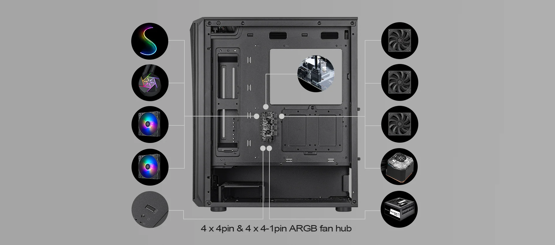 SilverStone-SST-FA512Z-BG-FARA-512Z-Airflow-ATX-Chassis