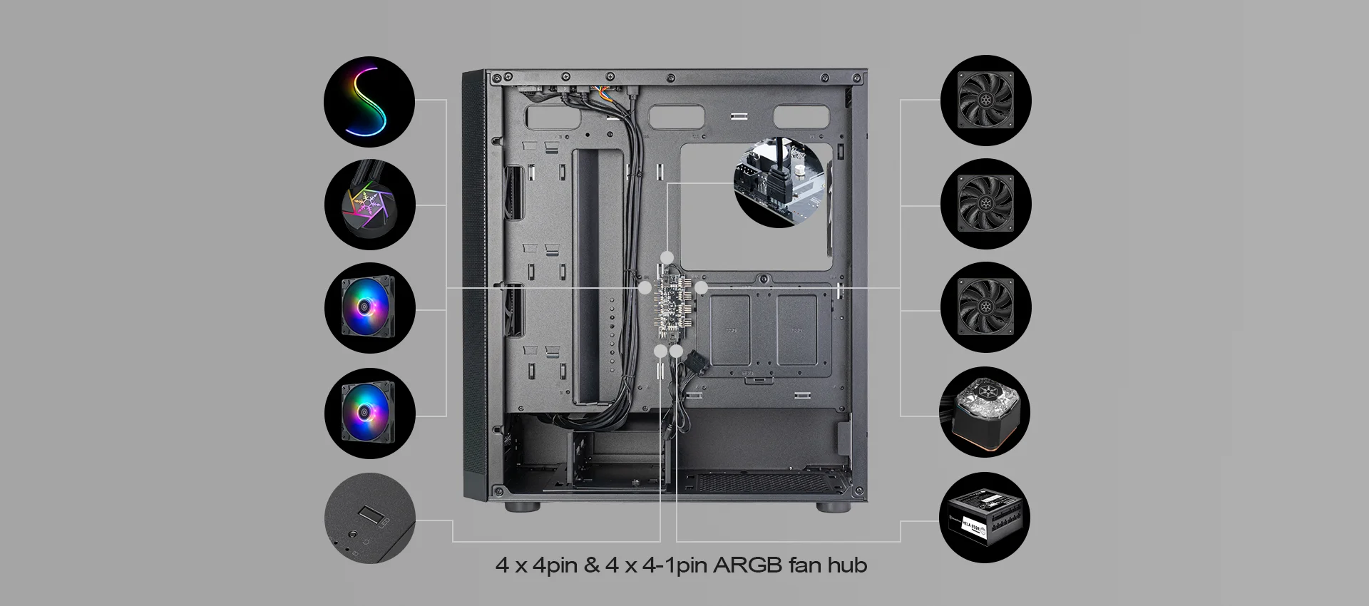 SilverStone-SST-FA514X-BG-FARA-514X-ATX-Mid-Tower-Chassis