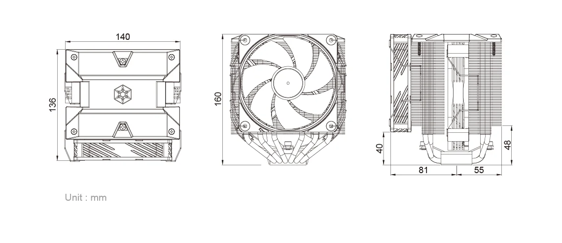 SilverStone-SST-HYD140-ARGB-Hydrogon-D140-ARGB-High-performance-Dual-tower-CPU-Cooler