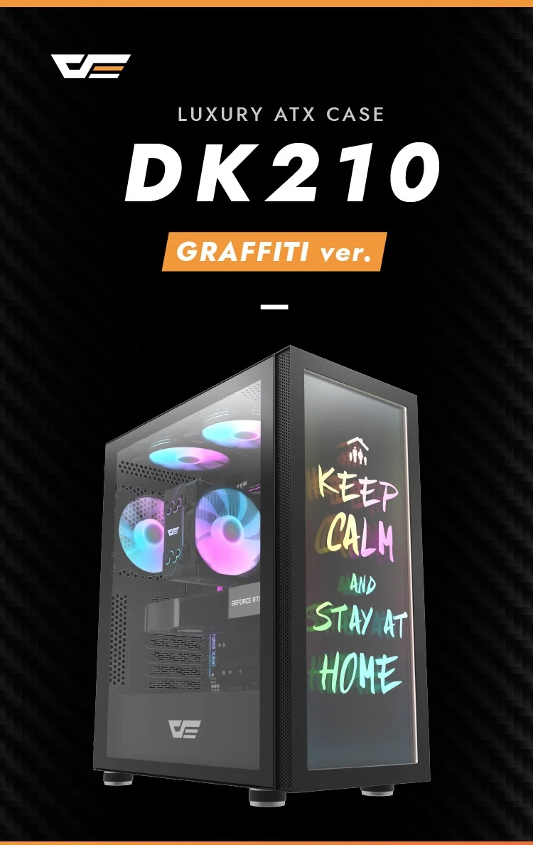 darkFlash DK210 Graffiti Mid-Tower ATX Case