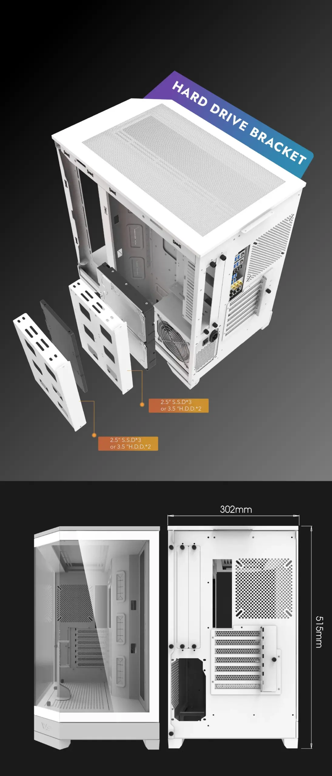 darkFlash-DQX90-LUXURY-Gaming-Desktop-PC-Mid-Tower-Gaming-Case-White