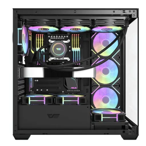 darkFlash DS900 Glass Mid-Tower ATX Case - Black