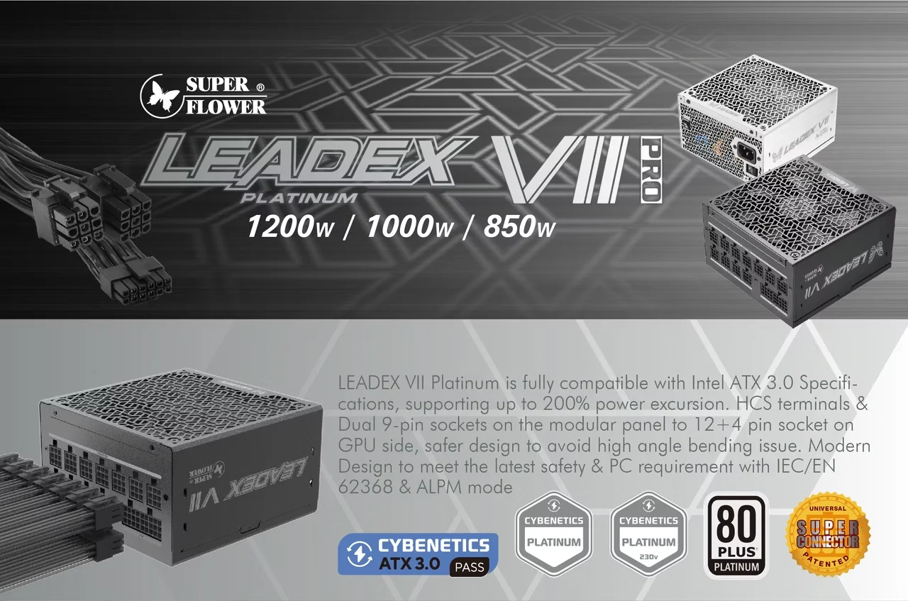 super-flower-leadex-vii-platinum-850w-pro-power-supply