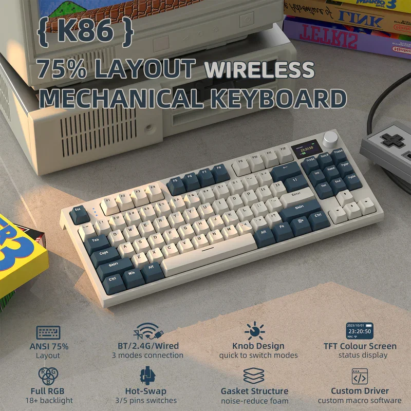 ATTACK-SHARK-K86-Wireless-Mechanical-Keyboard