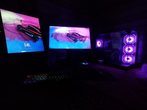 Thunder Battle Station TGC-666 Case - Black - Three sided tempered glass panels - Dual-chamber ATX Mid Tower - Up to 2 × 360mm radiators - 4x ARGB Inf Fans Included photo review