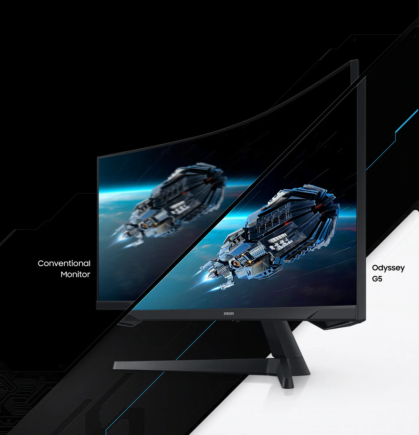 Samsung Odyssey G5 Series 34-Inch Ultra WQHD (2560x1440) Gaming Monitor