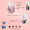 Logitech Lift Vertical Ergonomic Wireless Mouse - Rose - Image 4