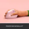 Logitech Lift Vertical Ergonomic Wireless Mouse - Rose - Image 5
